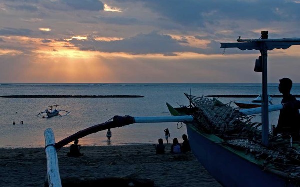 Sunset at Kuta Beach