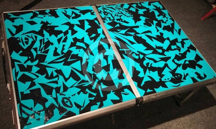 Duct tape refinished table