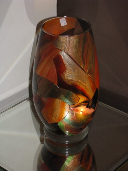 Tall Mosaic Vase