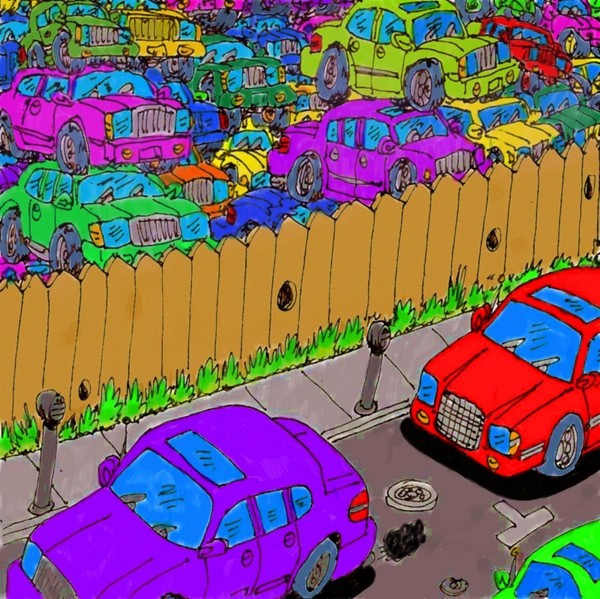 Pyramid Of Cars