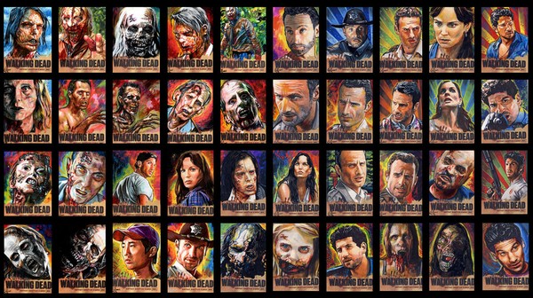 Walking Dead cards 1st season