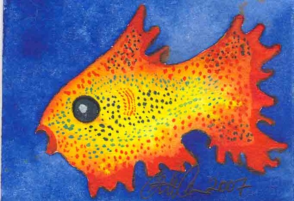 Spotted fish ACEO