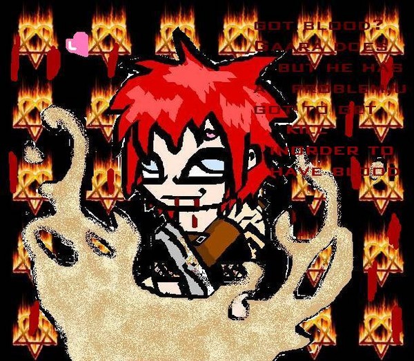 Gaara's got blood?