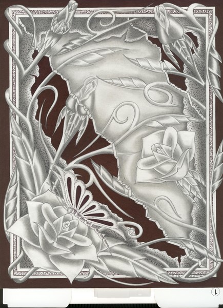Floral through window