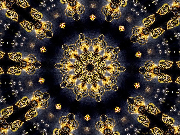 Black Gold Lace Kalidiscope