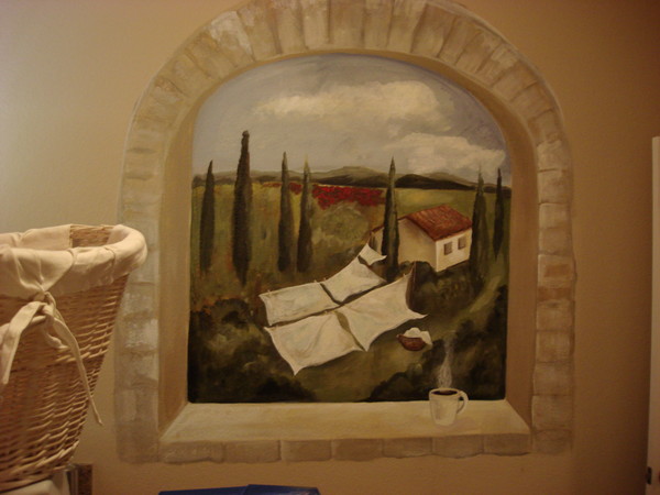 Clean linens in tuscany