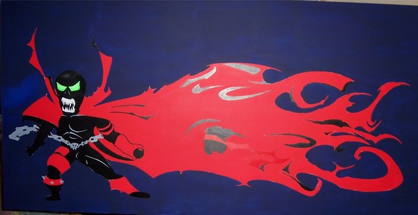 Spawn Mural Airbrush Piece McFarlane 
