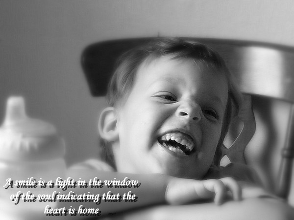 A smile . . .