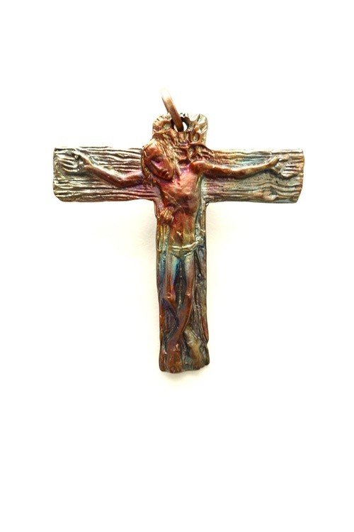 Tau Cross . Saint Francis of Assisi San Damiano Sculpture Cross ETSY Gomolka Art studio line 