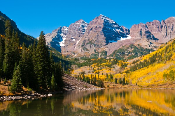 The Maroon Bells And Maroon Lake 2 by Greg Summers | ArtWanted.com