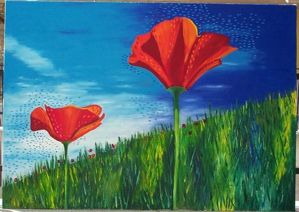 Poppies around