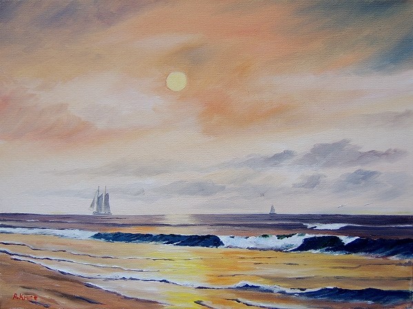 Evening at the beach