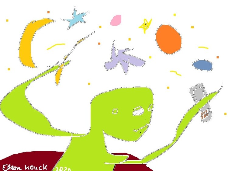 ET Phone Home (Ma Bell where are you?) ...(c)..2020..elton houck...digital...ET/Ma Bell art