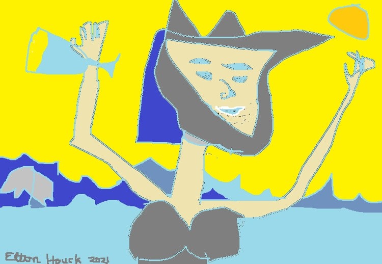 NUN FUN DAY AT THE BEACH..(c) 2021..elton houck
