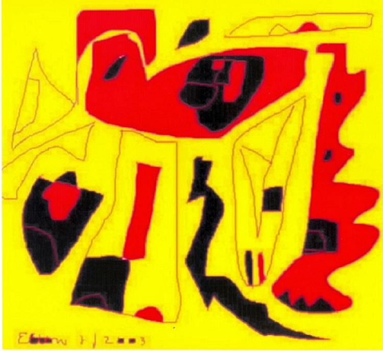 a Red THANG...digital thang...(c) 2003, 2005, 2020,, elton houck ( the original WILD red THANG)