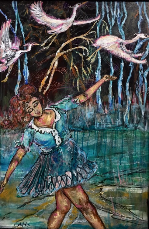 A Dance with Herons 
