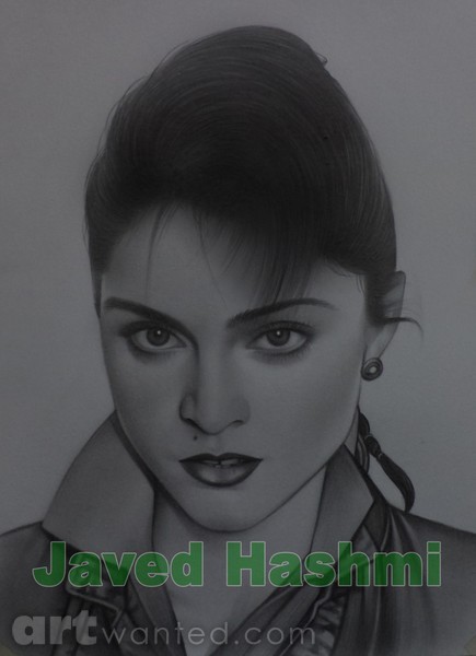 Madonna Pencil Drawing