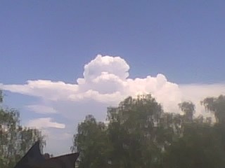 Seldom seen clouds over San Diego