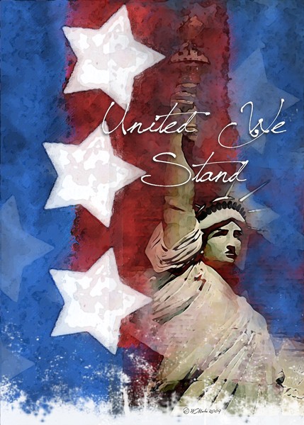Lady Liberty Blank Troop Support Card