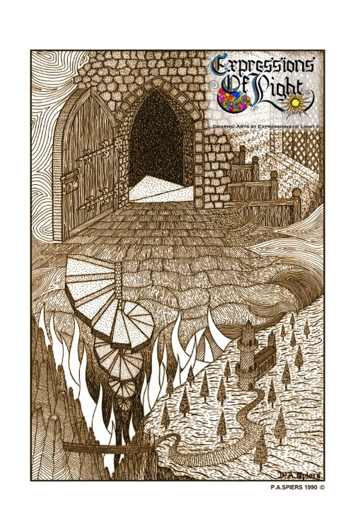 ExpoLight-Graphic-Arts-Heaven-&-Hell-1990-0001 (Pen-&-Ink-Sepia-SP)