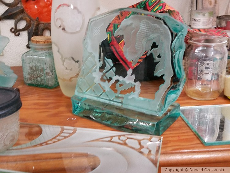 Various Etched Glassware
