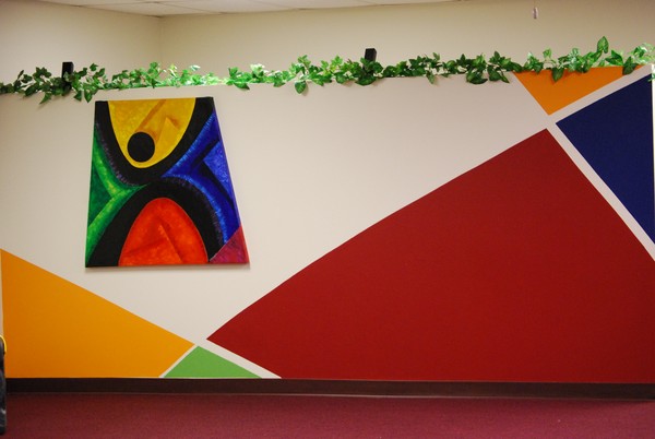 Mural with painting