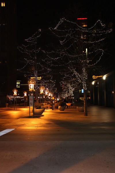 sparkling sidewalk