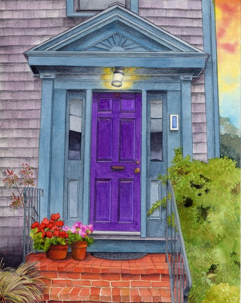 The purple door