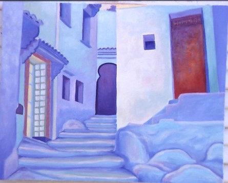 Red door, blue door
