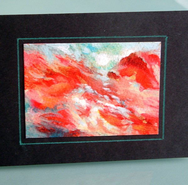 Viskan Art - ACEO Abstract Acrylic Painting #58