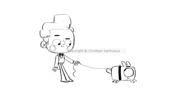 Scene: Boy and his pet