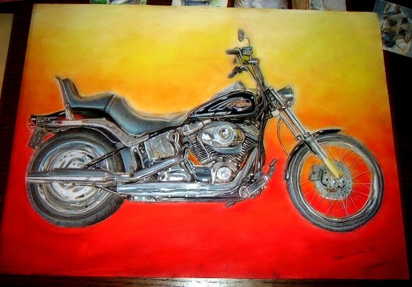 orig cp drawing bike harley davidson