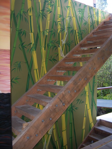 bamboo wall