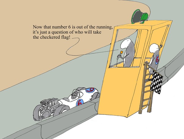 who will take the checkered flag
