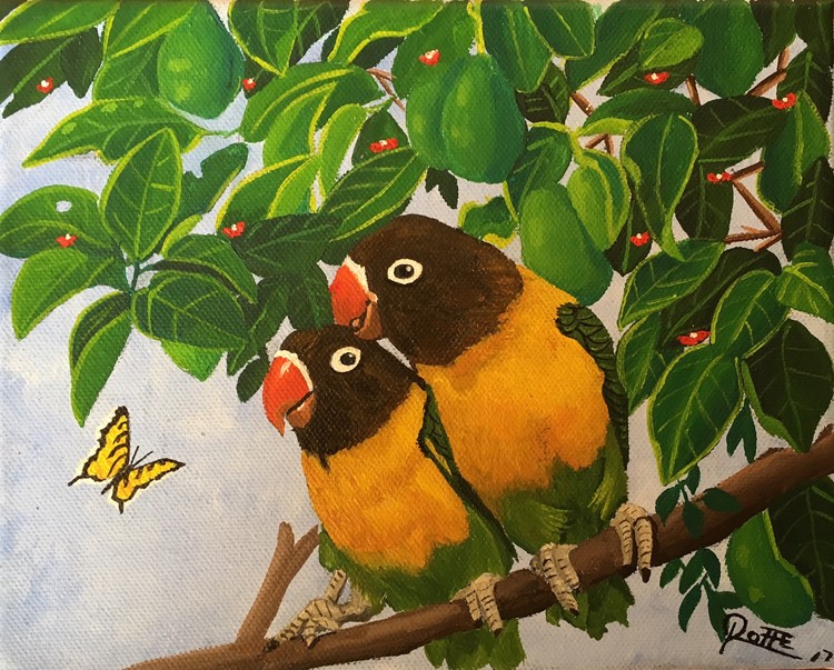 MASKED LOVE BIRDS