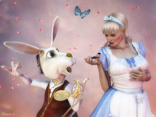 Alice et le Lapin Blanc