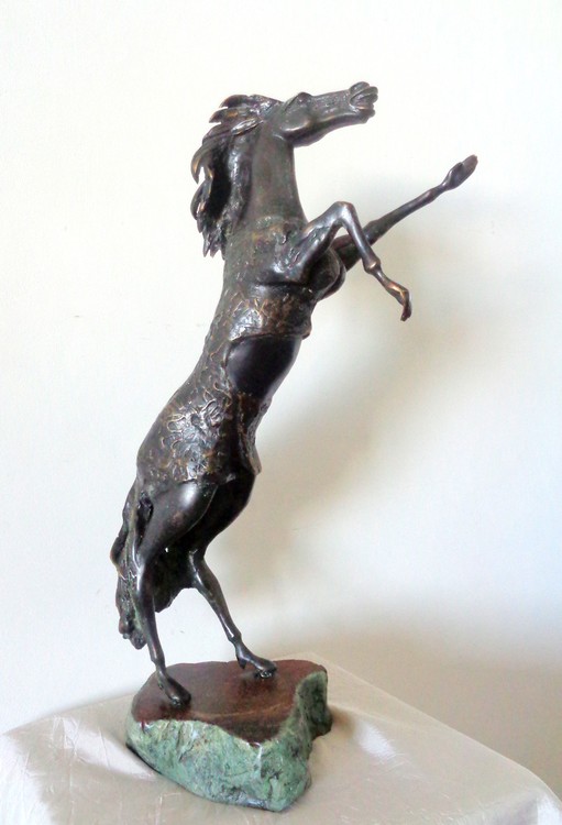  Bronze sculpture 'HORSE-LADY' Original  Europe 