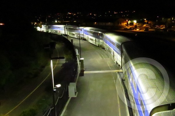 amtrak after dark