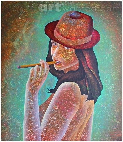 The Girl With a Cigar