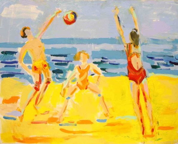 On the beach