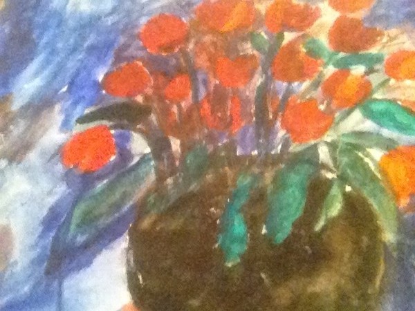 Tulips in still life