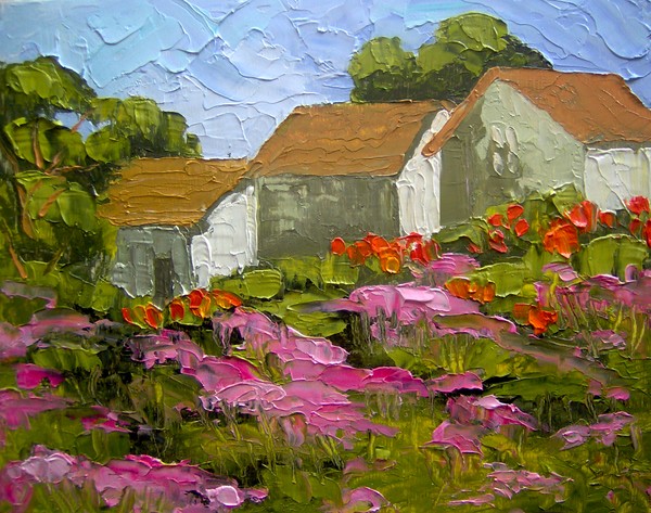 Hillside Flowers and Barns