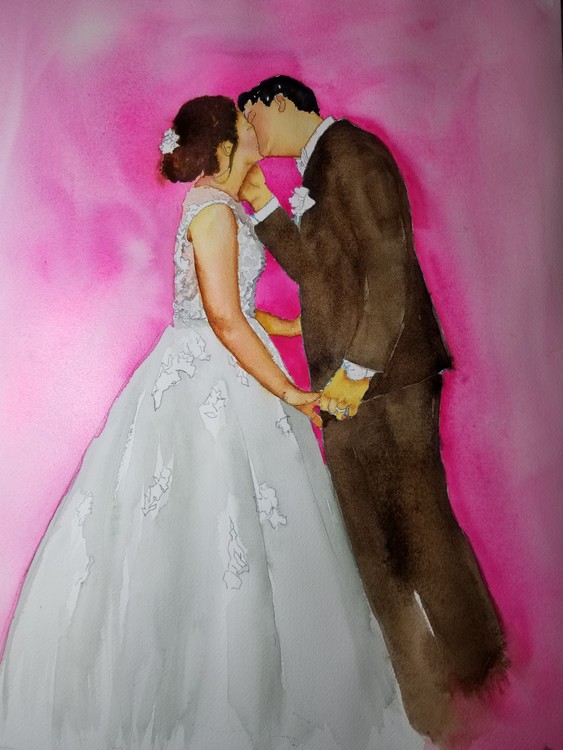 Brides First Kiss