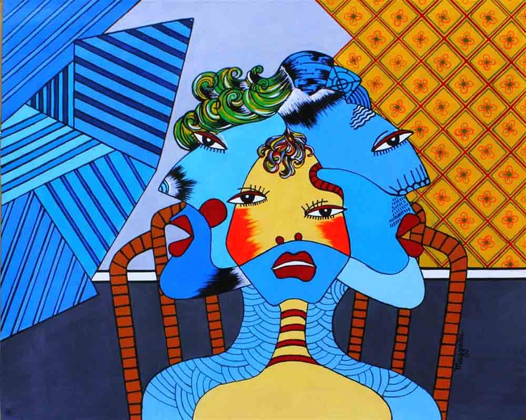 Picasso acrylic signed
