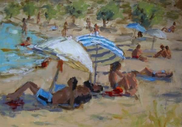 Beach crowd