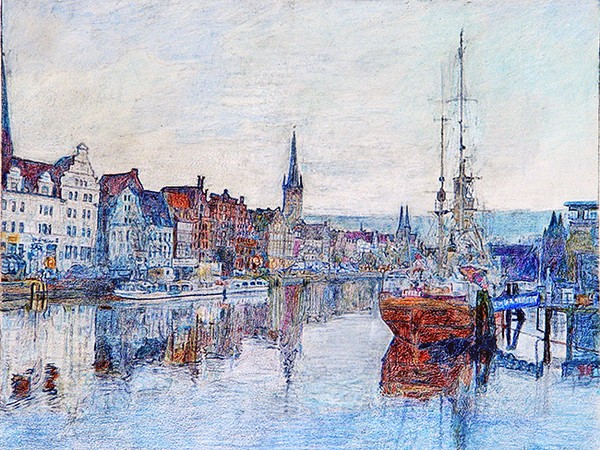 Trave-River in Luebeck