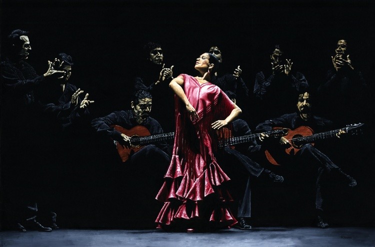 Bailarina orgullosa del flamenco