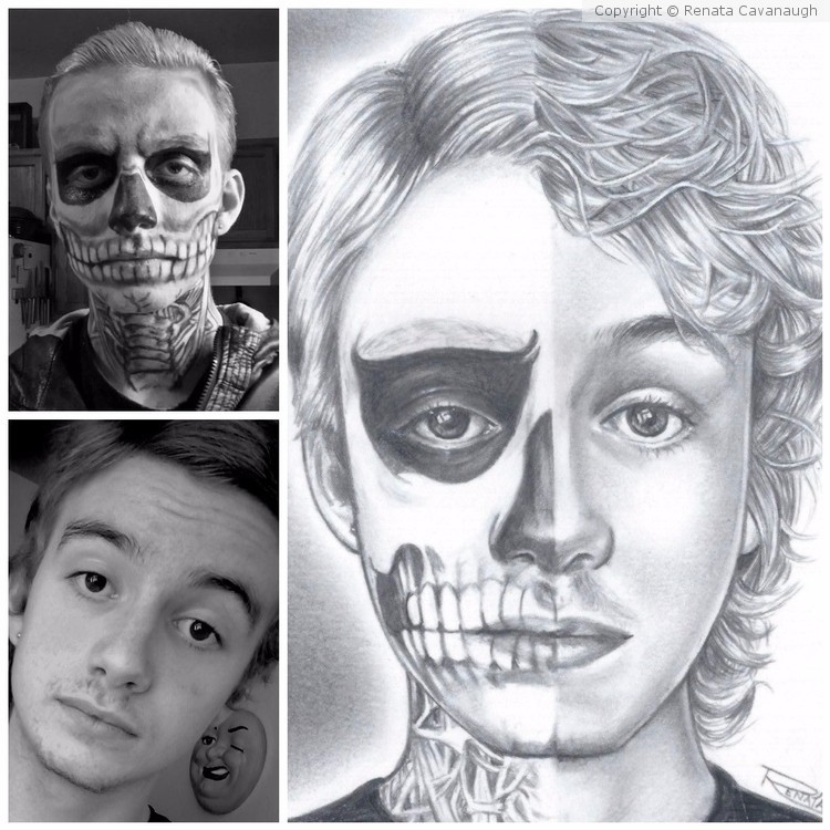 Halloween sketch/makeup