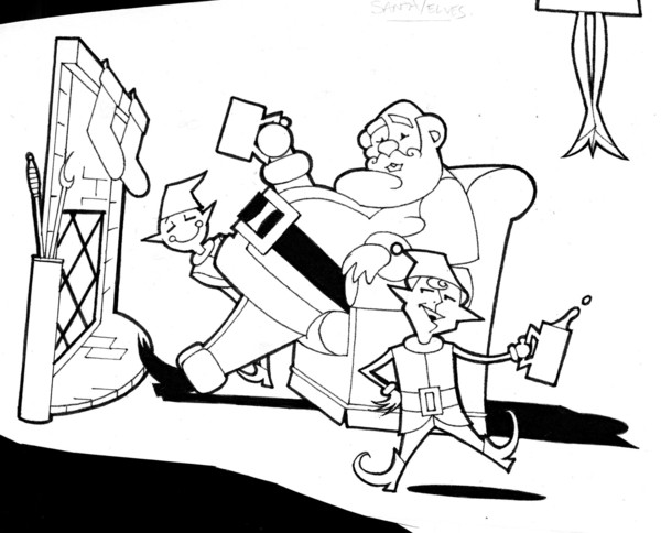 SANTA AND ELVES