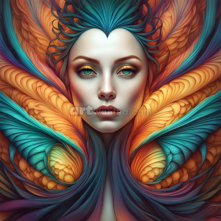 Psychedelic woman 